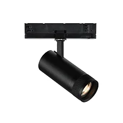 LED 3-Phasen Strahler EOS 25W, fokussierbar 20-55°, CRi >90, verstellbar, dimmbar 1-10V, 25W 3000K 2070lm, schwarz