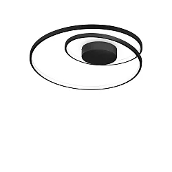 LED Deckenleuchte OZ DALI, IP20, Ø 60cm, CRi >90, schaltbar, 48W 3000K, schwarz