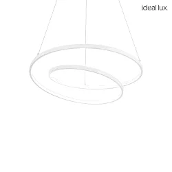 LED Pendelleuchte OZ D60 ON-OFF, IP20, Ø 60cm, CRi >90, DALI dimmbar, 48W 3000K, weiß