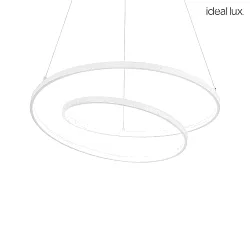 LED Pendelleuchte OZ D60 ON-OFF, IP20, Ø 60cm, CRi >90, DALI dimmbar, 55W 3000K, weiß