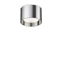 Deckenleuchte SPIKE, IP20, rund, Ø 10cm, inkl. GX53 LED 9W 3000K 910lm 110°, on-off (max. 15W), chrom
