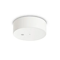 Baldachin MAGNETICO, rund, Ø 9cm, 1-fach, dezentraler Auslass, magnetische Blende, weiß