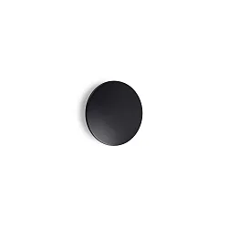outdoor wall luminaire PUNTO AP D18 round, indirect, switchable IP54, black matt 