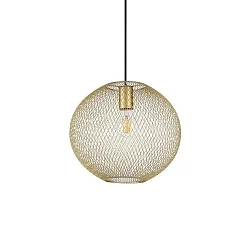 pendant luminaire NET 2 E27 IP20, gold dimmable