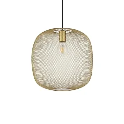 Pendelleuchte NET 3, E27, IP20, goldfarben