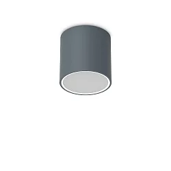 Outdoor-Deckenleuchte TECHO D15 ROUND, IP54, Ø 15cm, 230V AC, 1x GU10, Aluminium / gehärtetes Mattglas, starr, anthrazit