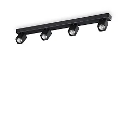 Wandspot RUDY, 4-flammig, GU10, 4x 35W (inkl.), IP20, schwarz
