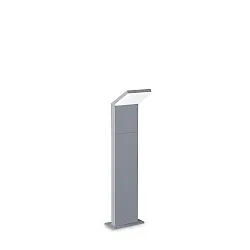 LED Outdoor Pollerleuchte STYLE, 50cm, 120°, 9W, 3000K, 1050lm, CRI>80, IP54, grau