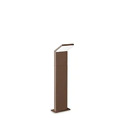 LED Outdoor Pollerleuchte STYLE, 50cm, 120°, 9W, 3000K, 1050lm, CRI>80, IP54, kaffee