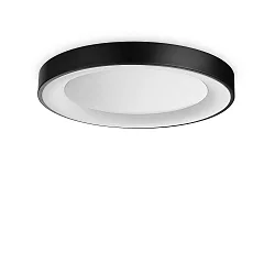 LED Deckenleuchte PLANET, Ø 50cm, 28W, 3000K, 2650lm, CRI>80, IP20, schwarz