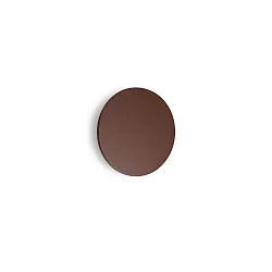 outdoor wall luminaire PUNTO AP D24 round, indirect, switchable IP54, mat, coffee brown 