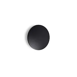 outdoor wall luminaire PUNTO AP D24 round, indirect, switchable IP54, black matt 