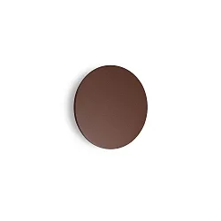 outdoor wall luminaire PUNTO AP D30 round, indirect, switchable IP54, mat, coffee brown 