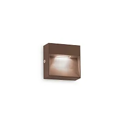 LED Outdoor Wandleuchte DEDRA, 10cm, 3W, 3000K, 200lm, CRI>80, IP65, kaffee