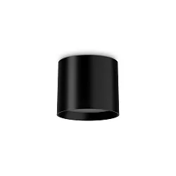 LED Deckenleuchte SPIKE, Ø10cm, IP20, 10W 3000K 600lm, CRi >90, schaltbar, schwarz