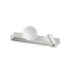 wall luminaire PING PONG with LED spot IP20, white 