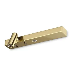 wall luminaire BONNE NUIT-1 with switch IP20, brass 