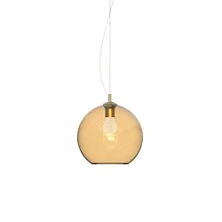 Pendelleuchte NEMO D30, 1xE27, IP20, Glas/amber