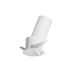 LED Deckeneinbauleuchte QUARK ADJUSTABLE, Ø 5,85cm, 25°, 12W, 3000K, 1200lm, IP20, weiß