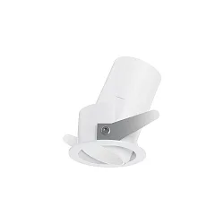 LED Deckeneinbauleuchte QUARK ADJUSTABLE, Ø 5,85cm, 25°, 9W, 3000K, 950lm, IP20, weiß