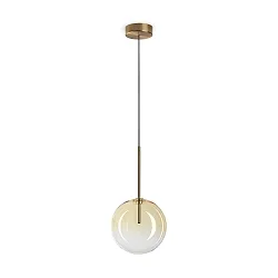 LED Pendelleuchte EQUINOXE D20, 1-flammig, 1xG4, 2W, 3000K, 200lm, IP20, bernstein/nuanciert