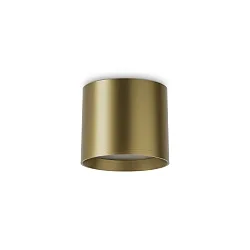 LED Deckenleuchte SPIKE, Ø10cm, IP20, 10W 3000K 600lm, CRi >90, schaltbar, messing