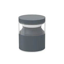 LED Sockelleuchte BOEING H015, IP65, 15cm / Ø 13cm, 14W 3000K 320lm, CRi >90, anthrazit
