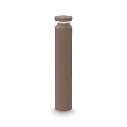 LED Pollerleuchte BOEING H070, IP65, 70cm / Ø 13cm, 14W 3000K 320lm, CRi >90, schaltbar, kaffee