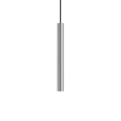Pendelleuchte LOOK SP1 D04, IP20, 40cm / Ø 4cm, inkl. 1x GU10 LED (4W 3000K 280lm 60°, CRi >90, on-off), chrom