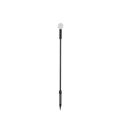 LED Erdspießleuchte TWIGGY SPHERE H90, 1,5W, 3000K, 130lm, IP65, schwarz