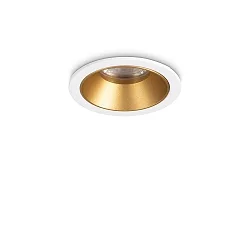 LED Decken-Einbauleuchte GAME TRIM ROUND, IP40 IK06, Ø 5.8cm, 5.5W 3000K 36°, CRi >90, UGR <19, on-off, weiß-gold