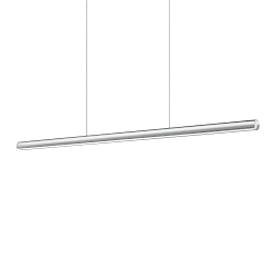 LED Pendelleuchte DORICA SP1 D46, IP20, Länge 140cm, 35W 3000K 2100lm, CRi>90, DALI dimmbar, Stahl gebürstet / glatt