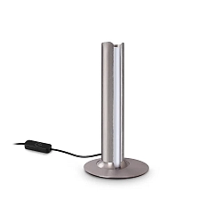 LED Tischleuchte DORICA, IP20, 8W 3000K 260lm, CRi>90, mit Schnurschalter + Touch-Dimmer, Bronze gebürstet / glatt