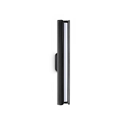LED Wandleuchte DORICA, IP20, 8.5W 3000K 440lm, CRi>90, on-off, schwarz / geriffelt