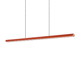 LED Pendelleuchte DORICA SP1 D46, IP20, Länge 140cm, 35W 3000K 2100lm, CRi>90, DALI dimmbar, orange / geriffelt