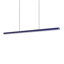 LED Pendelleuchte DORICA SP1 D46, IP20, Länge 140cm, 35W 3000K 2100lm, CRi>90, DALI dimmbar, blau / geriffelt