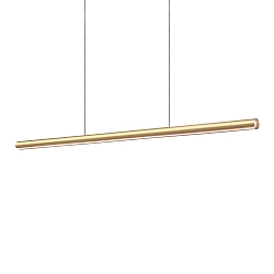 LED Pendelleuchte DORICA SP1 D46, IP20, Länge 140cm, 35W 3000K 2100lm, CRi>90, DALI dimmbar, Kupfer gebürstet / glatt