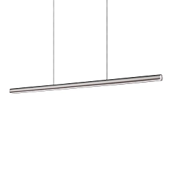 LED Pendelleuchte DORICA SP1 D46, IP20, Länge 140cm, 35W 3000K 2100lm, CRi>90, DALI dimmbar, grau gebürstet / glatt