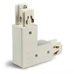 3-phase CLASSIC - L-connector, inside N-conductor, outside predective connector, white