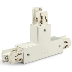 3-phase CLASSIC - T-connector, N-conductor right, predective connector left, white