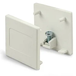 3-phase CLASSIC - endcap, 1 piece, white