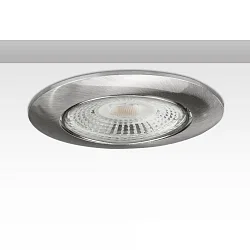 Einbaurahmen ION, IP20, rund, Ø 8.1cm, inkl. GU5.3 Fassung, 20° schwenkbar, Aluminium