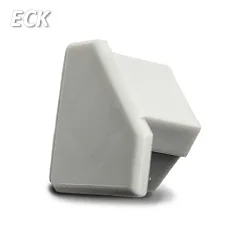 Accessory for profile ECK10 - endcap, silver, closed