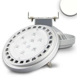 AR111 G53 Spot mit Linsenoptik, 12V AC/DC, 11W 4000K 1010lm 4718cd 30°, nicht dimmbar, grau