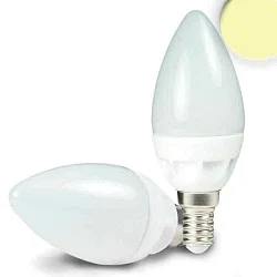 E14 LED Keramik milky Kerze, 4,5W, warmweiß