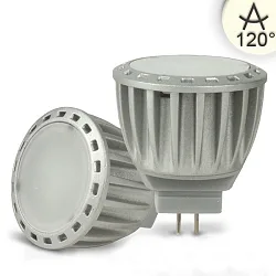 LED Stiftsockel-Reflektorlampe MR11 diffus, 12V AC/DC, G4, 4W 4000K 200lm 120°, dimmbar