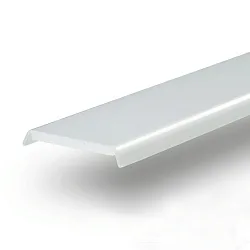 Zubehör für Profilserie WING20 / CORNER22 - Abdeckung Flach, Länge 200cm, Opal / satiniert