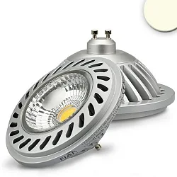 ES111 COB Spot, 100-250V AC, GU10, 13W 4000K 1400lm 1078cd 75°, nicht dimmbar, Silber