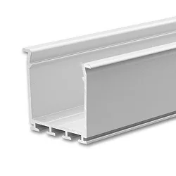 LED Einbauprofil WING20 (Miniflansch gerade), Aluminium eloxiert, Länge 200cm