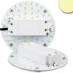 LED Conversion board, Ø 13cm, 100-277V AC, 9W 3000K 1070lm 120°, with magnet, incl. pre-installed Trafo